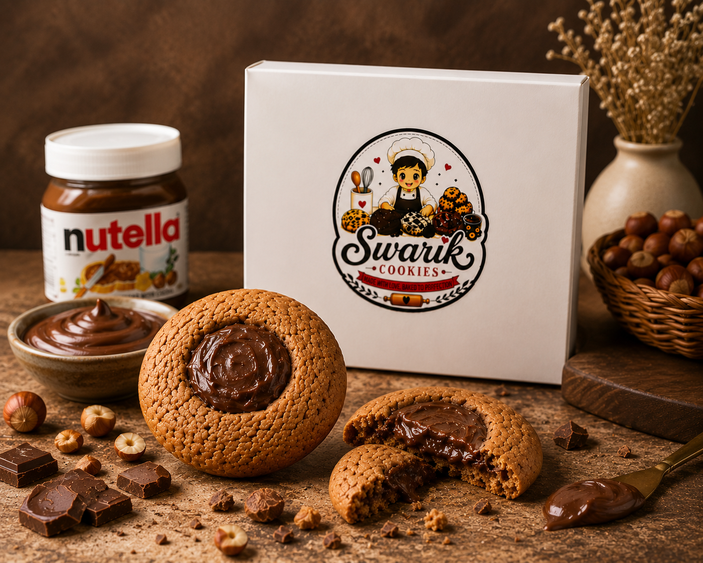 Nutella Cookies – 200g | Pack of 5 |